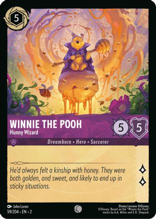 Winnie the Pooh - Hunny Wizard (59/204) [Rise of the Floodborn] Cold Foil - Deck Out Gaming