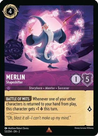 Merlin - Shapeshifter (53/204) [Rise of the Floodborn] Cold Foil - Deck Out Gaming