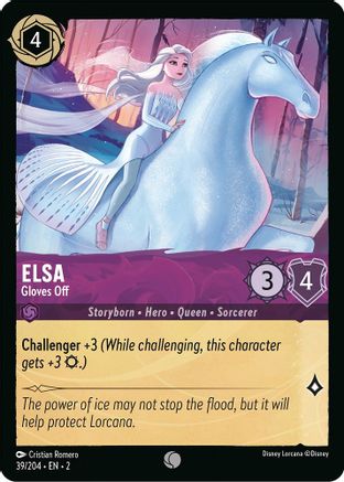 Elsa - Gloves Off (39/204) [Rise of the Floodborn] Cold Foil - Deck Out Gaming