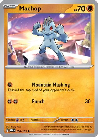 Machop (66) [SV: Scarlet and Violet 151] Reverse Holofoil - Deck Out Gaming