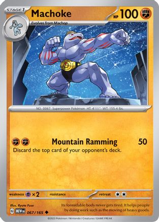 Machoke - 067/165 (67) [SV: Scarlet and Violet 151] Reverse Holofoil - Deck Out Gaming