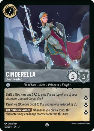 Cinderella - Stouthearted (177/204) [Rise of the Floodborn] - Deck Out Gaming