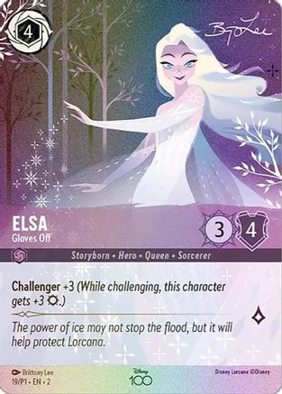 Elsa - Gloves Off (Alternate Art) (19) [Disney100 Promos] Holofoil - Deck Out Gaming