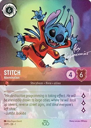 Stitch - Abomination (Alternate Art) (21) [Disney100 Promos] Holofoil - Deck Out Gaming