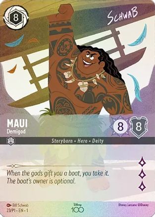 Maui - Demigod (Alternate Art) (23) [Disney100 Promos] Holofoil - Deck Out Gaming