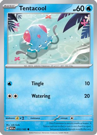 Tentacool (72) [SV: Scarlet and Violet 151] Reverse Holofoil - Deck Out Gaming