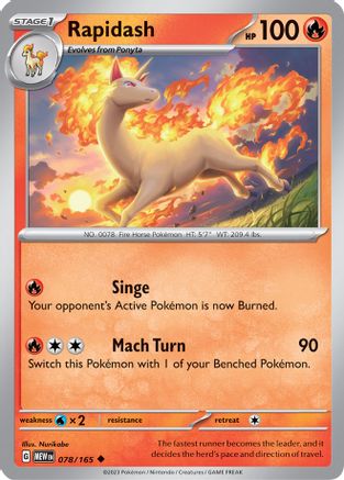 Rapidash (78) [SV: Scarlet and Violet 151] Reverse Holofoil - Deck Out Gaming