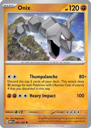 Onix (95) [SV: Scarlet and Violet 151] Reverse Holofoil - Deck Out Gaming