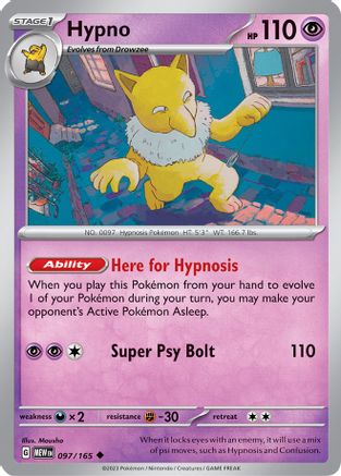 Hypno (97) [SV: Scarlet and Violet 151] Reverse Holofoil - Deck Out Gaming