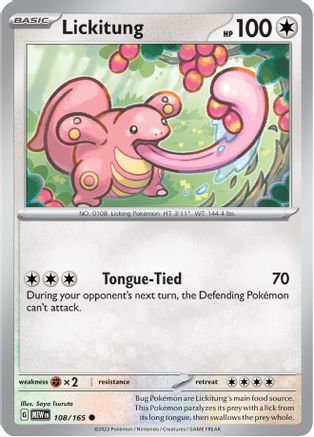 Lickitung (108) [SV: Scarlet and Violet 151] Reverse Holofoil - Deck Out Gaming