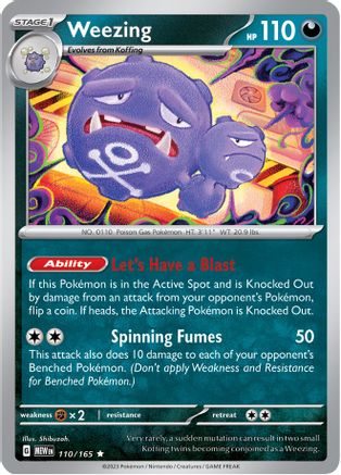 Weezing (110) [SV: Scarlet and Violet 151] Reverse Holofoil