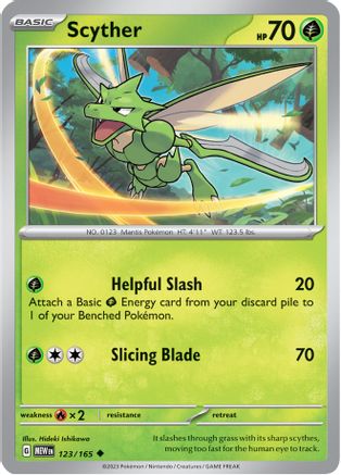 Scyther (123) [SV: Scarlet and Violet 151] Reverse Holofoil - Deck Out Gaming