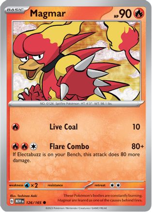 Magmar (126) [SV: Scarlet and Violet 151] Reverse Holofoil - Deck Out Gaming