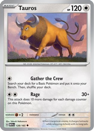 Tauros (128) [SV: Scarlet and Violet 151] Reverse Holofoil - Deck Out Gaming