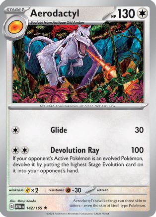 Aerodactyl (142) [SV: Scarlet and Violet 151] Reverse Holofoil - Deck Out Gaming