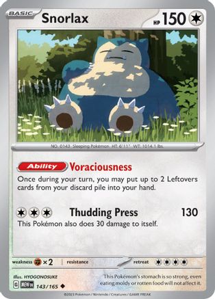 Snorlax (143) [SV: Scarlet and Violet 151]