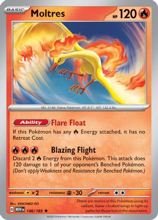 Moltres (146) [SV: Scarlet and Violet 151] Reverse Holofoil - Deck Out Gaming