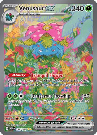 Venusaur ex - 198/165 (198) [SV: Scarlet and Violet 151] Holofoil