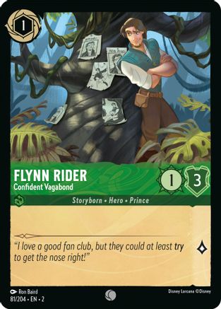 Flynn Rider - Confident Vagabond (81/204) [Rise of the Floodborn] Cold Foil - Deck Out Gaming