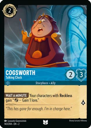 Cogsworth - Talking Clock (143/204) [Rise of the Floodborn] Cold Foil - Deck Out Gaming