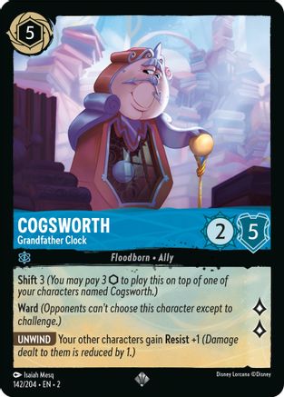 Cogsworth - Grandfather Clock (142/204) [Rise of the Floodborn] Cold Foil - Deck Out Gaming