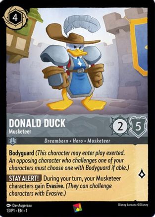 Donald Duck - Musketeer (13) [Disney Lorcana Promo Cards] - Deck Out Gaming