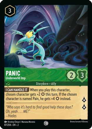 Panic - Underworld Imp (87/204) [Rise of the Floodborn] Cold Foil - Deck Out Gaming