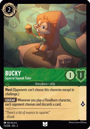 Bucky - Squirrel Squeak Tutor (73/204) [Rise of the Floodborn] Cold Foil - Deck Out Gaming