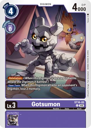 Gotsumon (ST16-05) [Starter Deck 16: Wolf of Friendship]