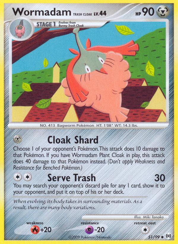 Wormadam Trash Cloak (51) [Arceus] Reverse Holofoil - Deck Out Gaming