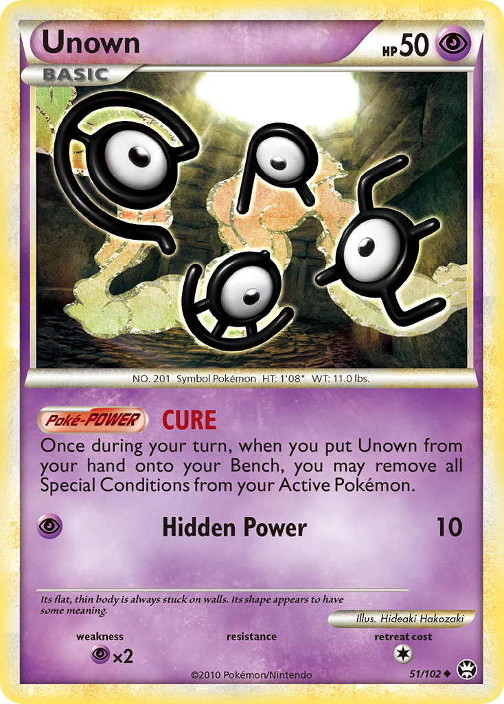 Unown (51) [Triumphant] Reverse Holofoil - Deck Out Gaming