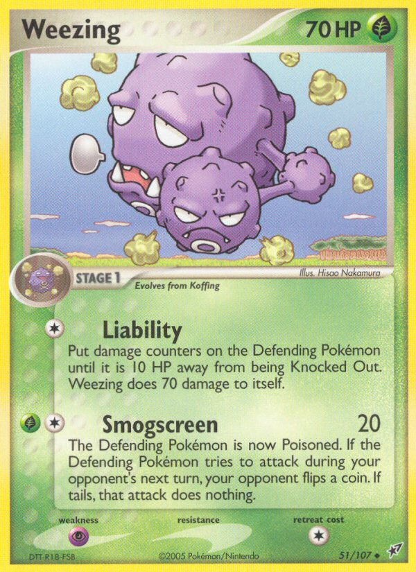 Weezing (51) [Deoxys] Reverse Holofoil - Deck Out Gaming