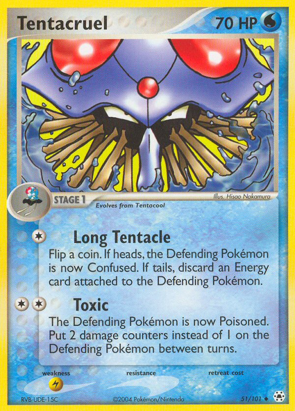 Tentacruel (51) [Hidden Legends] Reverse Holofoil - Deck Out Gaming