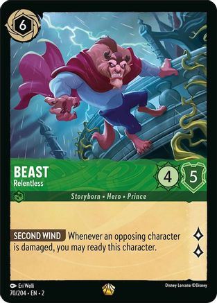 Beast - Relentless (70/204) [Rise of the Floodborn] Cold Foil - Deck Out Gaming