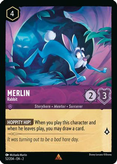 Merlin - Rabbit (52/204) [Rise of the Floodborn] - Deck Out Gaming