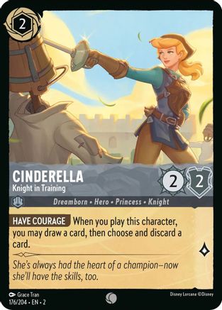 Cinderella - Knight in Training (176/204) [Rise of the Floodborn] Cold Foil - Deck Out Gaming