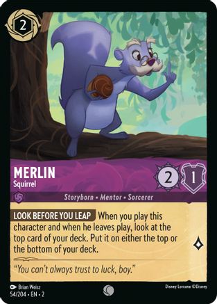 Merlin - Squirrel (54/204) [Rise of the Floodborn] Cold Foil - Deck Out Gaming