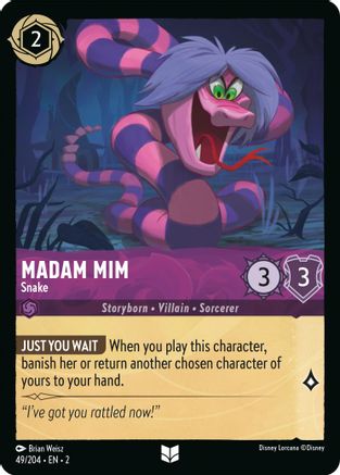 Madam Mim - Snake (49/204) [Rise of the Floodborn] Cold Foil - Deck Out Gaming