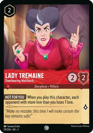 Lady Tremaine - Overbearing Matriarch (111/204) [Rise of the Floodborn] Cold Foil - Deck Out Gaming