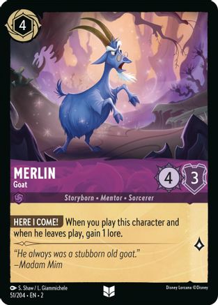 Merlin - Goat (51/204) [Rise of the Floodborn] Cold Foil - Deck Out Gaming