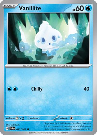 Vanillite (43) [SV04: Paradox Rift] Reverse Holofoil - Deck Out Gaming