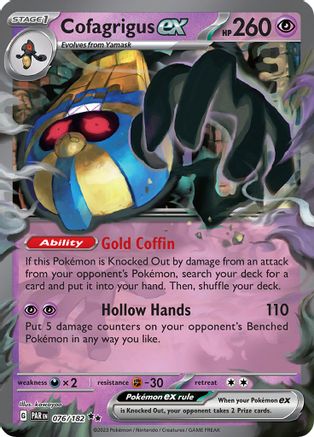 Cofagrigus ex (76) [SV04: Paradox Rift] Holofoil - Deck Out Gaming