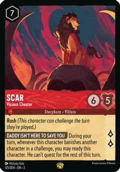 Scar - Vicious Cheater (125/204) [Rise of the Floodborn] - Deck Out Gaming
