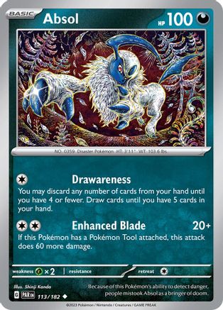 Absol (113) [SV04: Paradox Rift] Reverse Holofoil - Deck Out Gaming