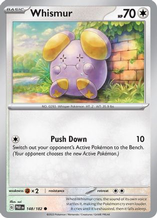 Whismur (148) [SV04: Paradox Rift] - Deck Out Gaming