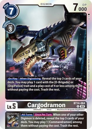 Cargodramon (BT14-064) [Blast Ace] Foil