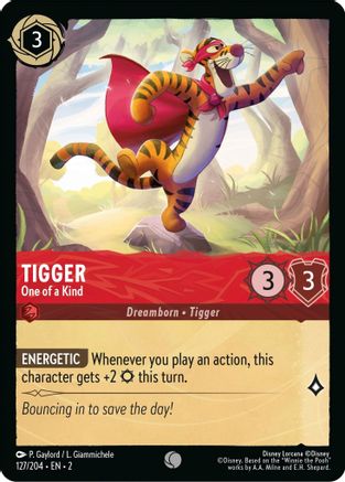 Tigger - One of a Kind (127/204) [Rise of the Floodborn] Cold Foil - Deck Out Gaming