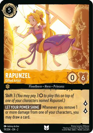 Rapunzel - Gifted Artist (19/204) [Rise of the Floodborn] - Deck Out Gaming