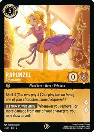 Rapunzel - Gifted Artist (31) [Disney Lorcana Promo Cards] Cold Foil - Deck Out Gaming