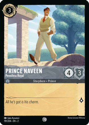 Prince Naveen - Penniless Royal (191/204) [Rise of the Floodborn] Cold Foil - Deck Out Gaming